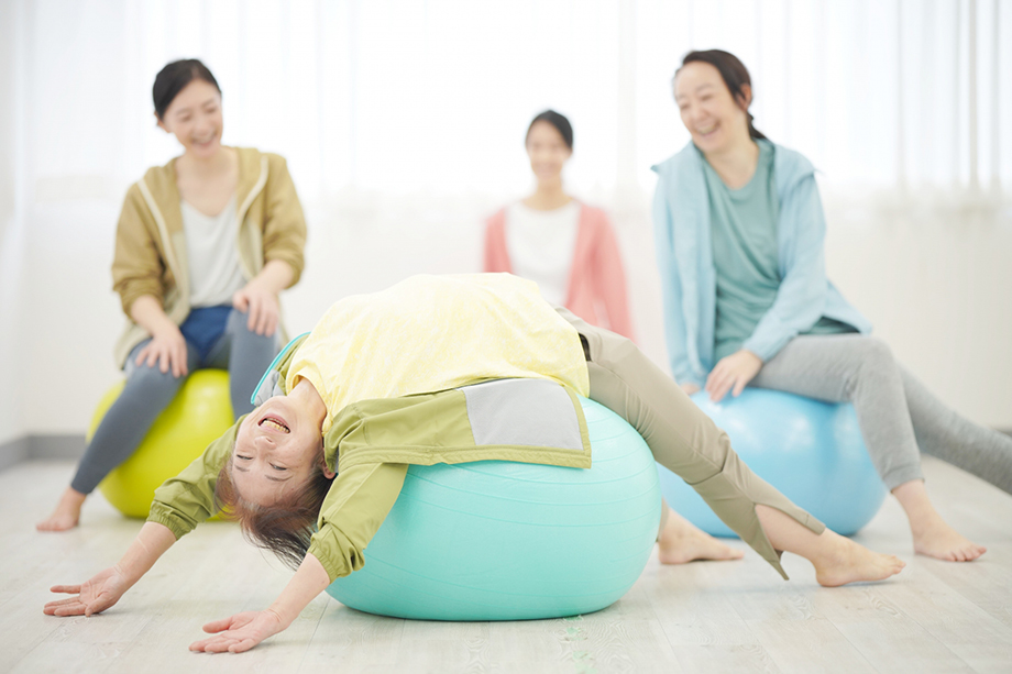 健康促進に役立つバランスボール